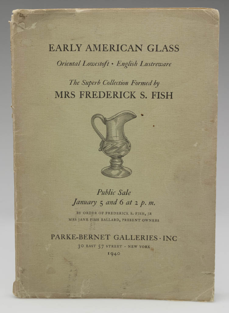 EARLY AMERICAN GLASS AUCTION CATALOG