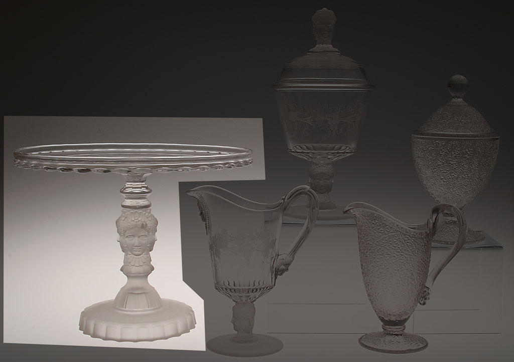 THREE FACE cake stand Jeffrey S. Evans & Associates