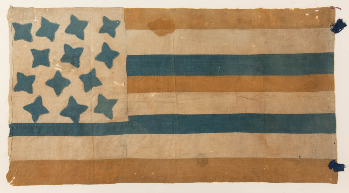 EARLY 13-STAR AMERICAN NATIONAL FLAG