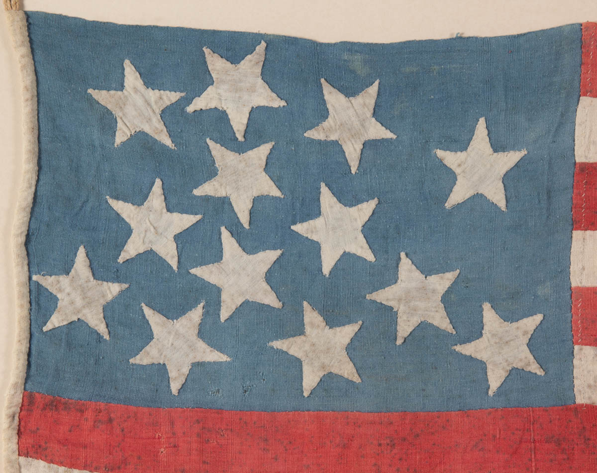 EARLY 13-STAR AMERICAN NATIONAL FLAG