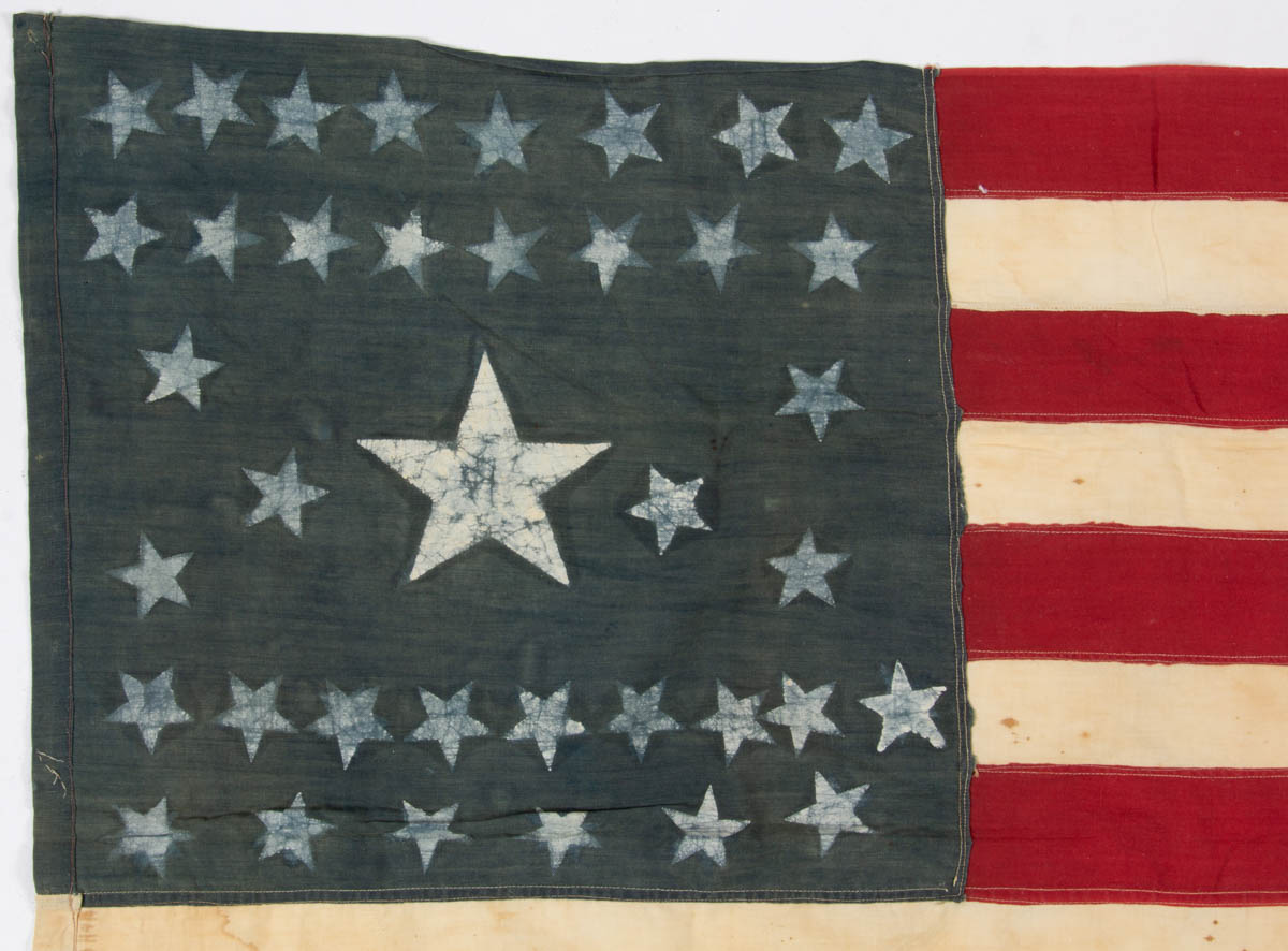 38-STAR AMERICAN NATIONAL COLORADO STATEHOOD FLAG