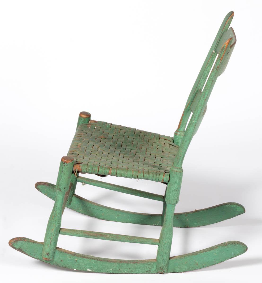 SHENANDOAH VALLEY OF VIRGINIA PAINTED WHITE OAK ROCKING CHAIR