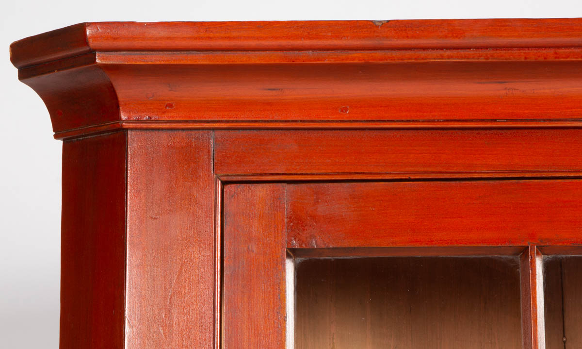 PENNSYLVANIA PAINTED POPLAR CORNER CUPBOARD