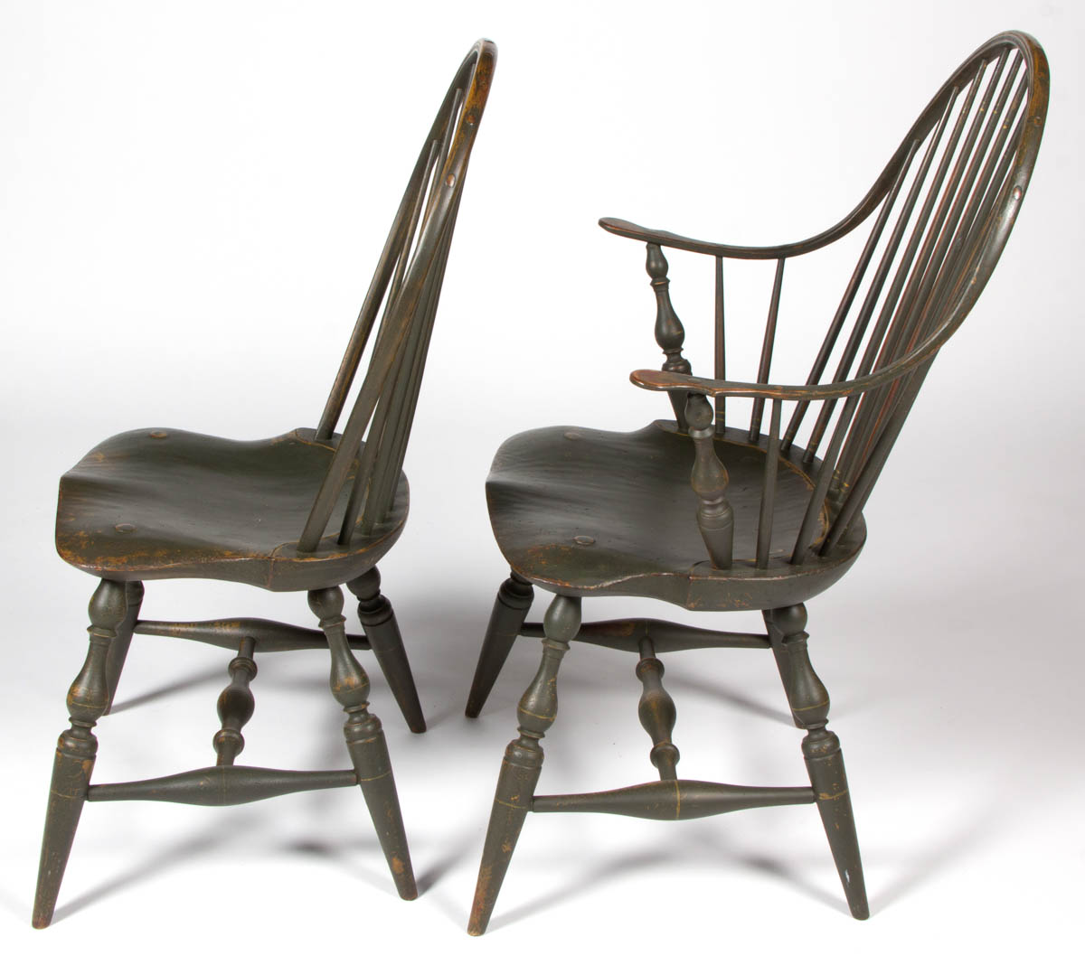 NEW HAMPSHIRE REPRODUCTION WINDSOR BOW-BACK CHAIRS, SET OF EIGHT