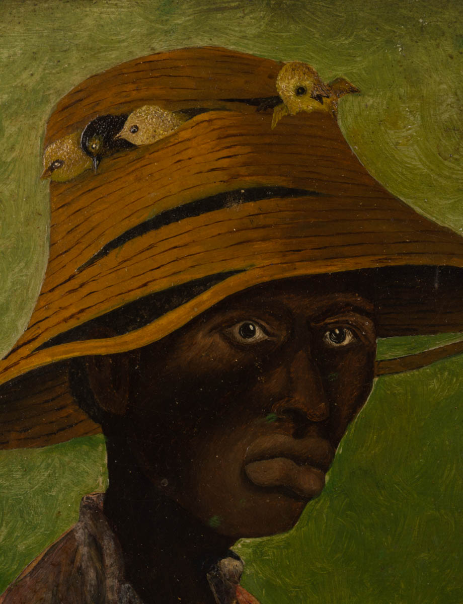 AMERICAN SCHOOL (EARLY 20TH CENTURY) FOLK ART BLACK AMERICANA PAINTING
