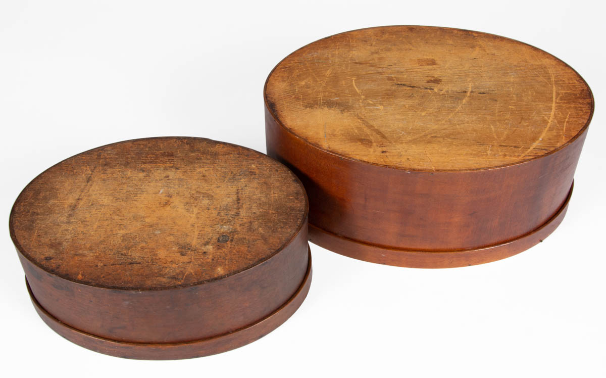 STACK OF FIVE SHAKER BENTWOOD BOXES