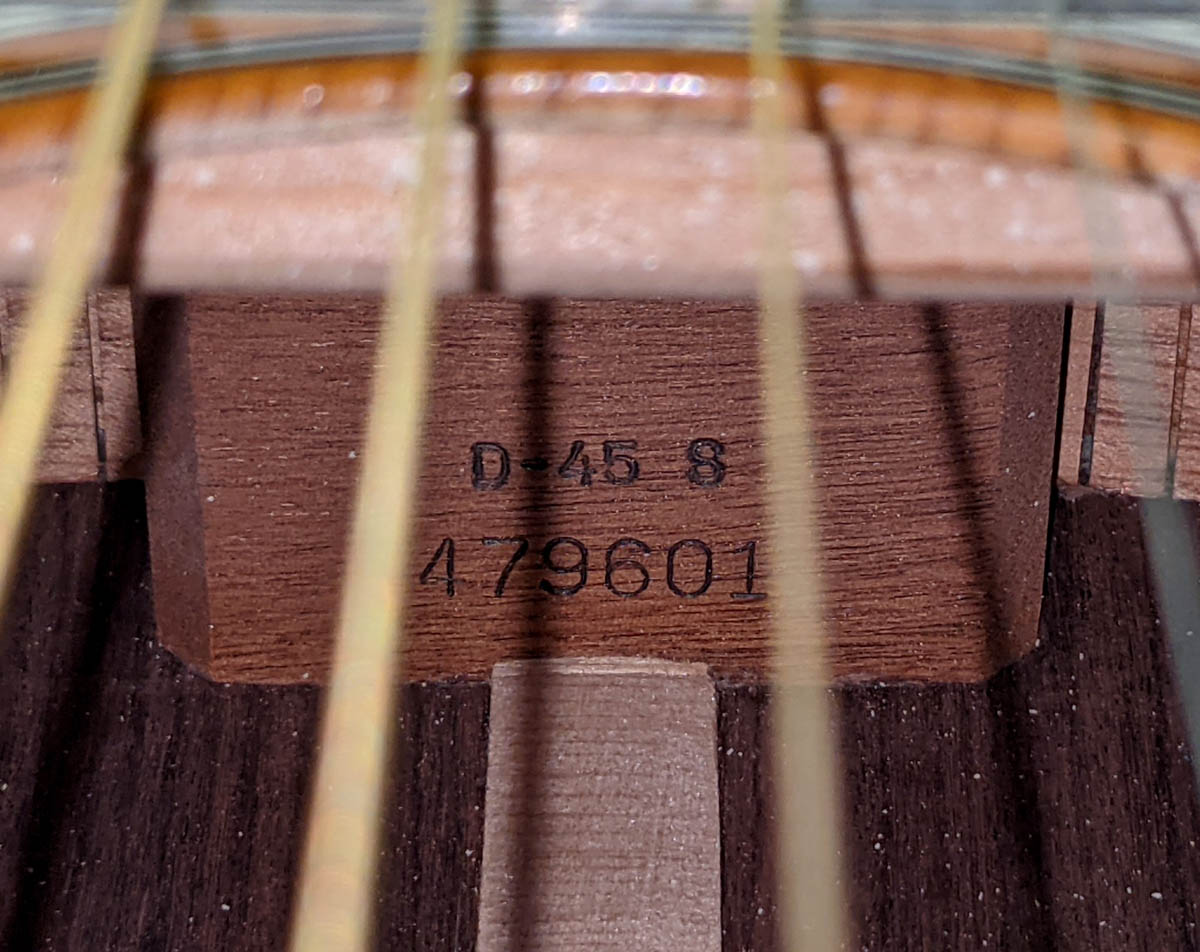 1988 MARTIN D-45 S SUNBURST ACOUSTIC GUITAR