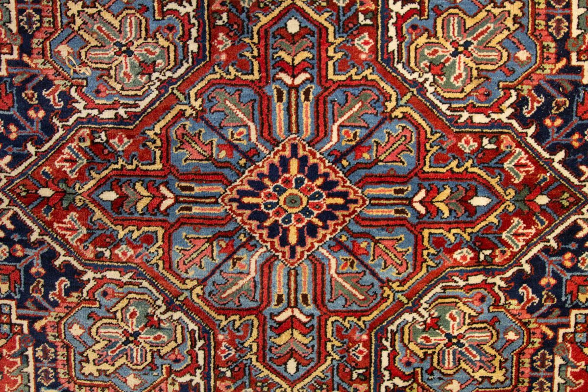 ANTIQUE PERSIAN HERIZ ORIENTAL ROOM-SIZE RUG / CARPET