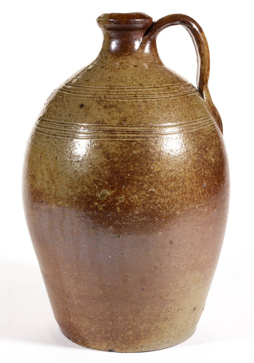 CHESTER WEBSTER ATTRIBUTED, RANDOLPH CO., NORTH CAROLINA STONEWARE JUG