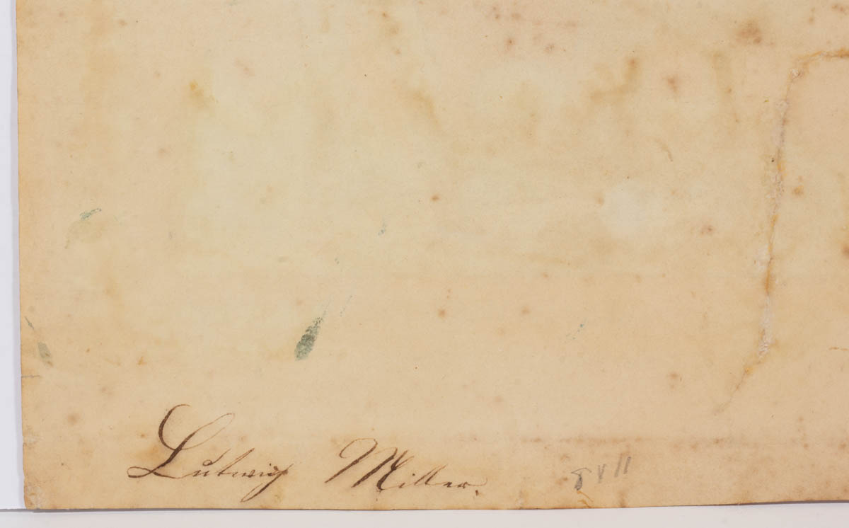EXTREMELY RARE SOLOMON D. HENKEL (1777-1847), NEW MARKET, SHENANDOAH VALLEY OF VIRGINIA LARGE WOODBLOCK PRINT
