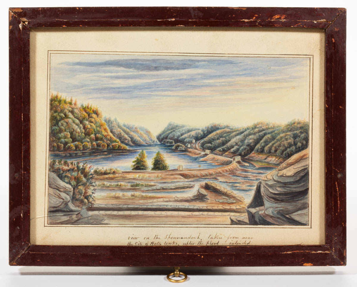 SAMUEL BRECK (PHILADELPHIA, 1771-1862) HARPER’S FERRY, VIRGINIA (NOW WEST VIRGINIA) PANORAMIC VIEW