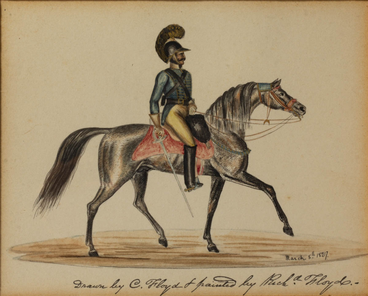 CHARLES RINALDO FLOYD (GEORGIA, 1797-1845) MILITARY DRAWING