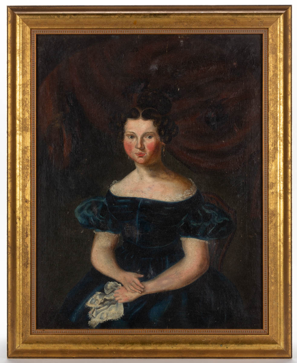 AMERICAN OR BRITISH SCHOOL (19TH CENTURY) PORTRAIT OF A YOUNG LADY