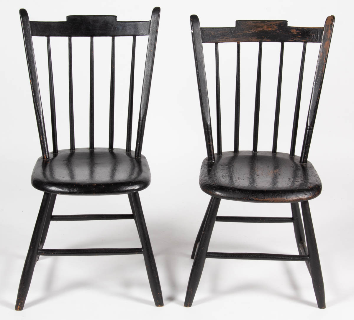SAMUEL FIZER, FINCASTLE, VALLEY OF VIRGINIA PAIR OF WINDSOR SIDE CHAIRS