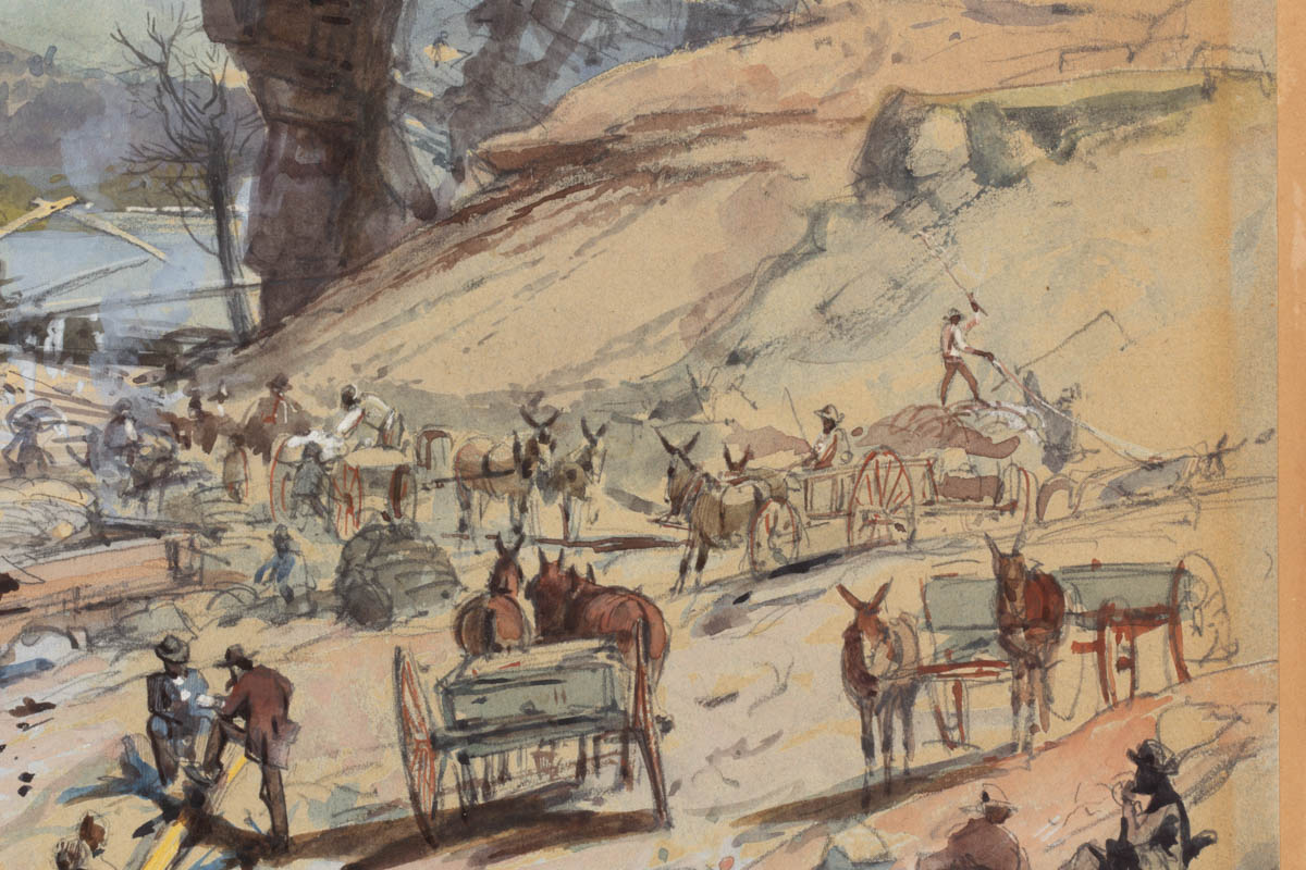 HARRY FENN (AMERICAN, 1845-1911) CHATTANOOGA, TENNESSEE ORIGINAL ILLUSTRATION FOR PICTURESQUE AMERICA