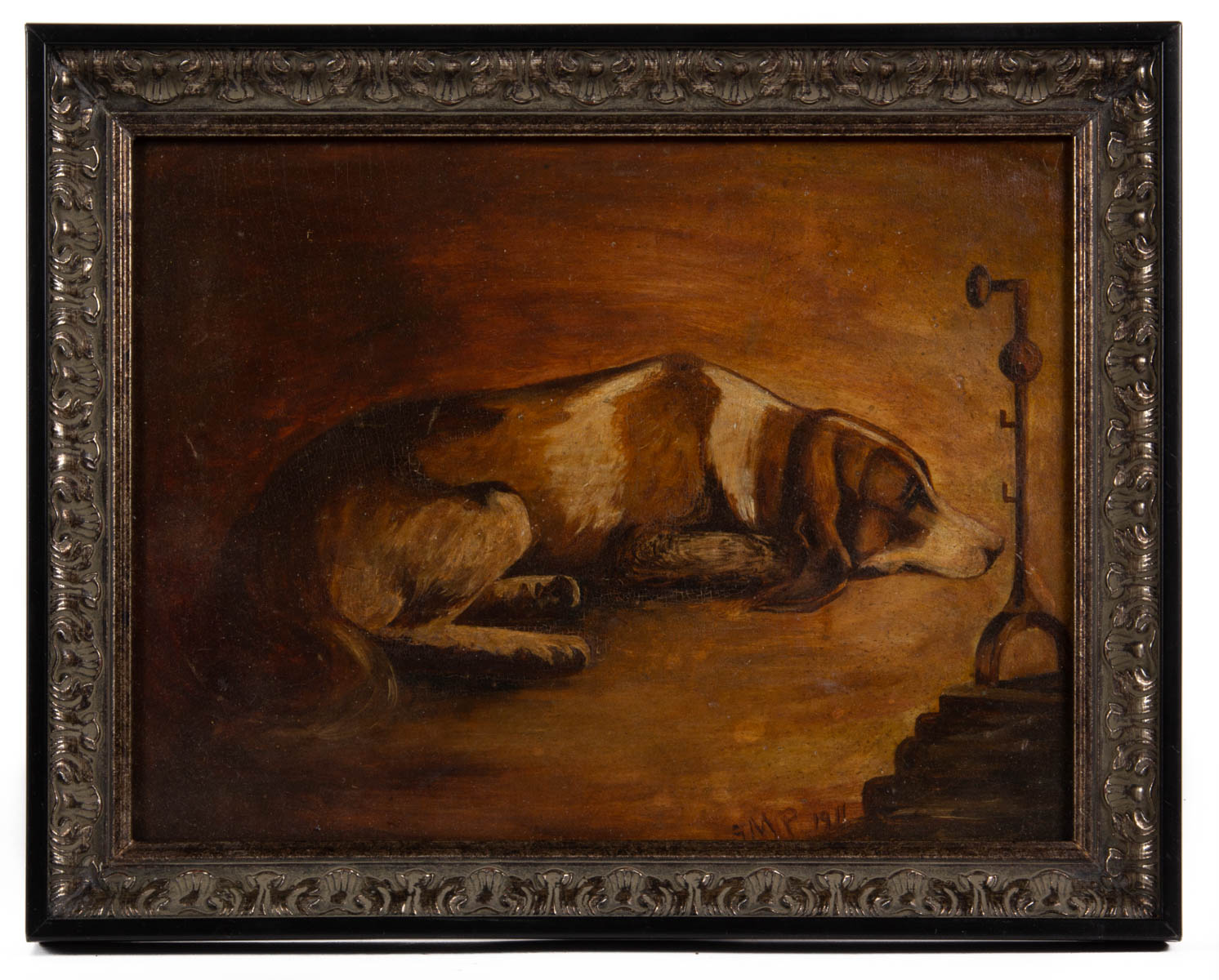 AMERICAN SCHOOL (LATE 19TH/ EARLY 20TH CENTURY) FOLK ART HUNTING / SPORTING SCENE