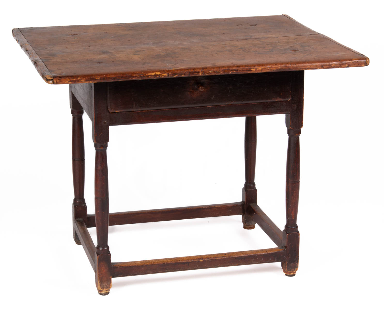 NEW ENGLAND PAINTED PINE TAVERN / WORK TABLE