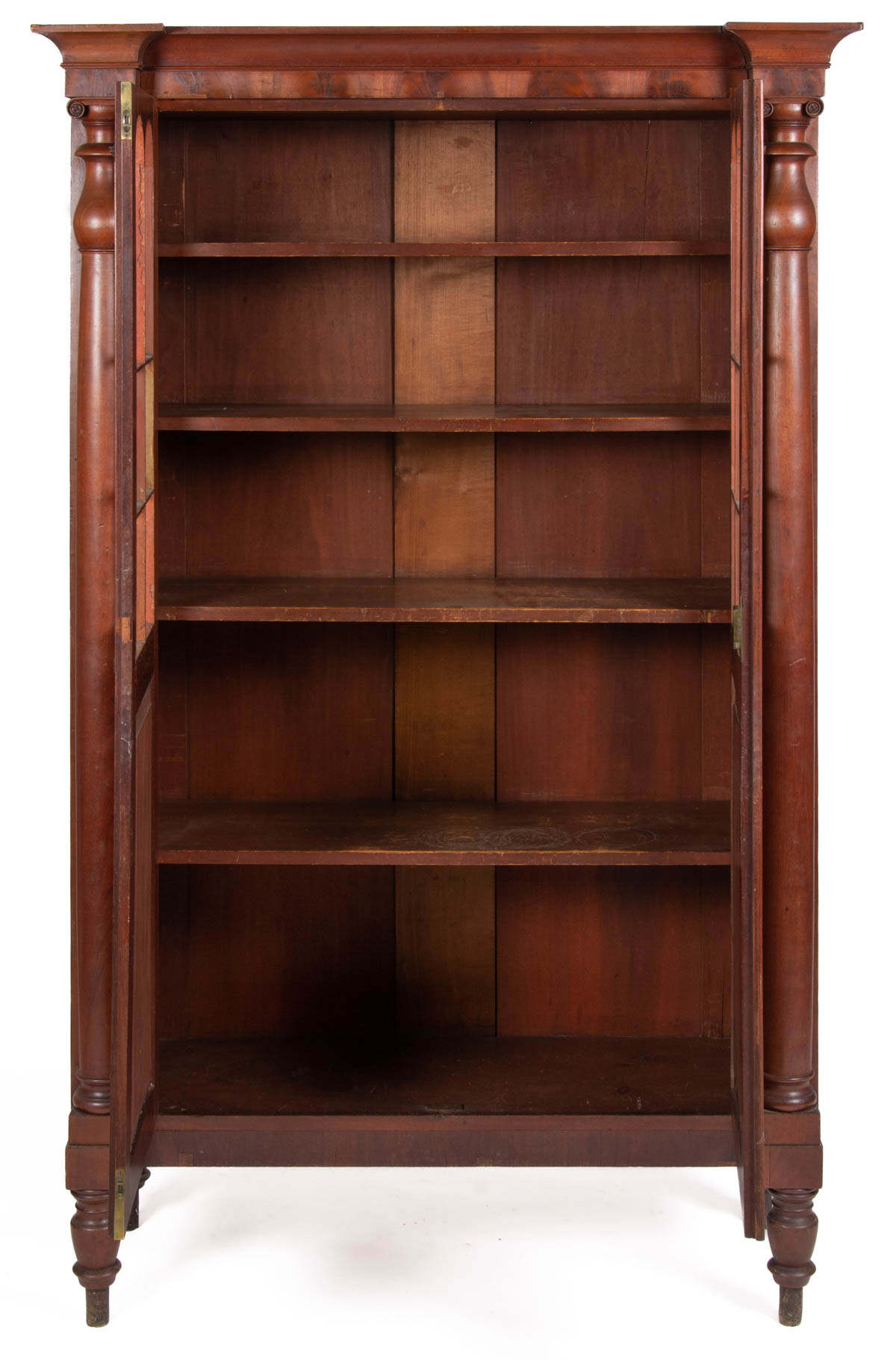 AMERICAN, POSSIBLY BALTIMORE, CLASSICAL MAHOGANY BOOK / CURIO PRESS