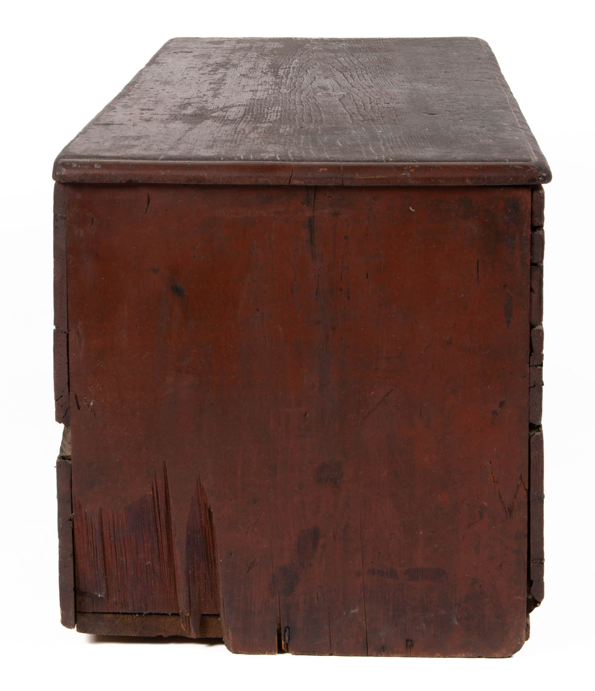 NEW ENGLAND PAINTED PINE BLANKET CHEST