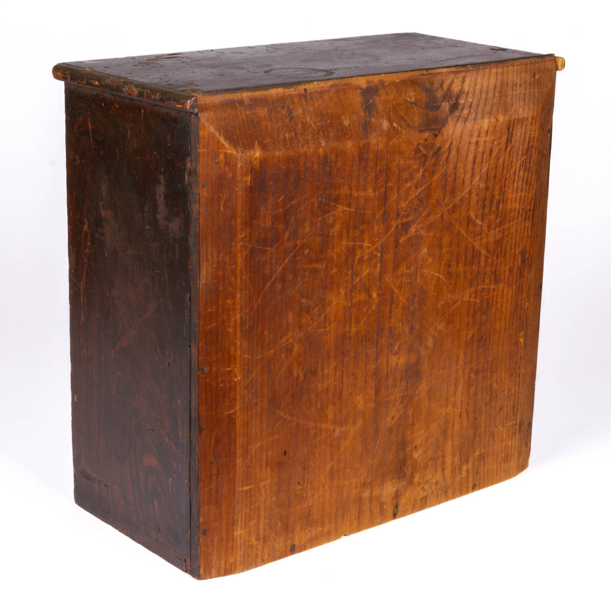 AMERICAN PAINT-DECORATED PINE APOTHECARY