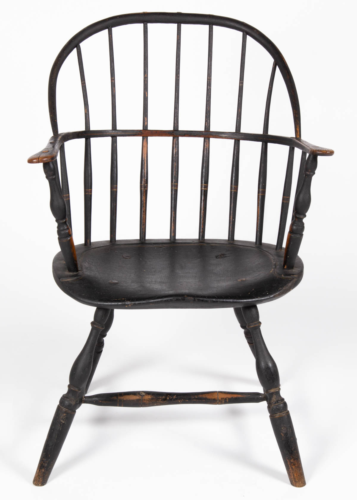 AMERICAN COUNTRY SACK-BACK WINDSOR ARMCHAIR