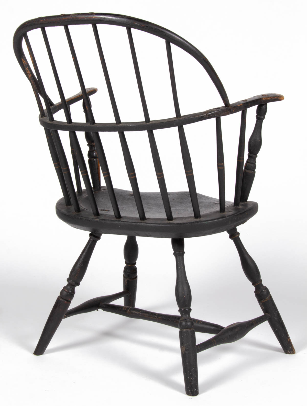AMERICAN COUNTRY SACK-BACK WINDSOR ARMCHAIR