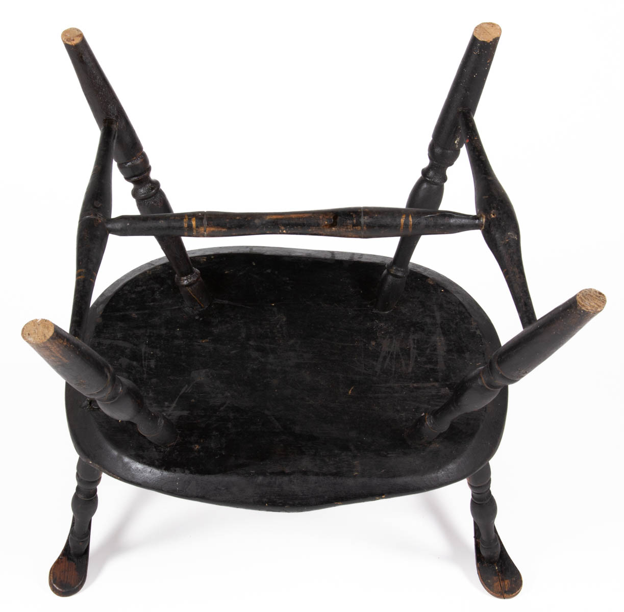 AMERICAN COUNTRY SACK-BACK WINDSOR ARMCHAIR