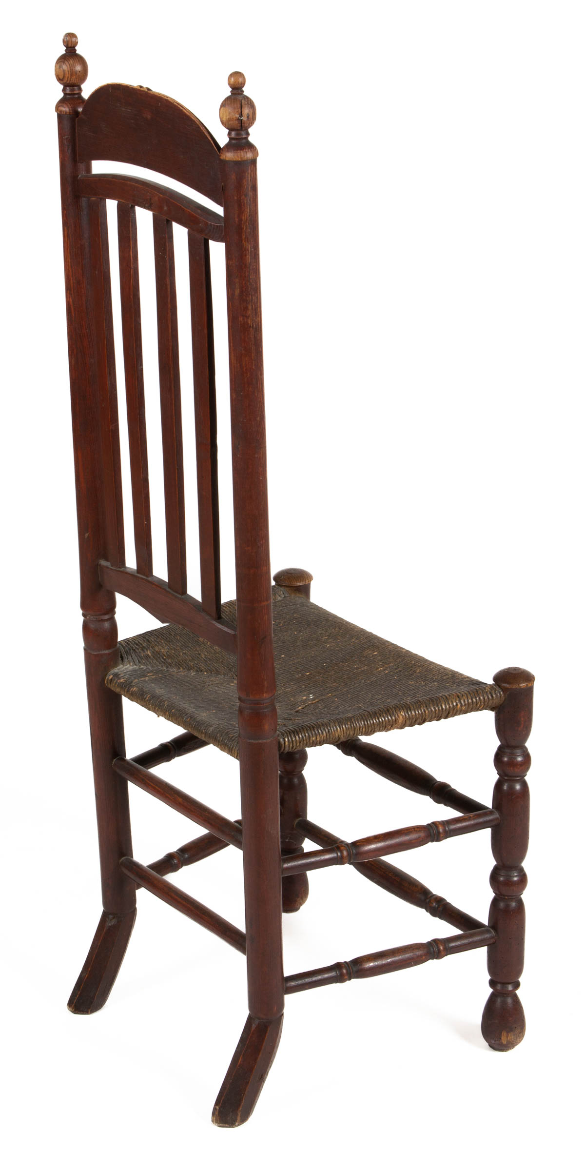 AMERICAN COUNTRY PAINTED BANNISTER-BACK SIDE CHAIR
