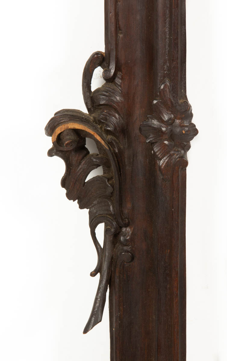ROCOCO REVIVAL CARVED WOODEN LOOKING GLASS / WALL MIRROR FRAME