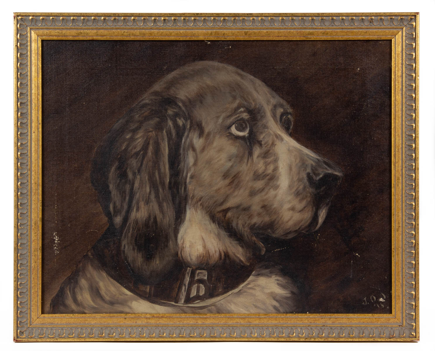 AMERICAN SCHOOL (LATE 19TH/FIRST QUARTER 20TH CENTURY) FOLK ART PORTRAIT OF AN ENGLISH SETTER