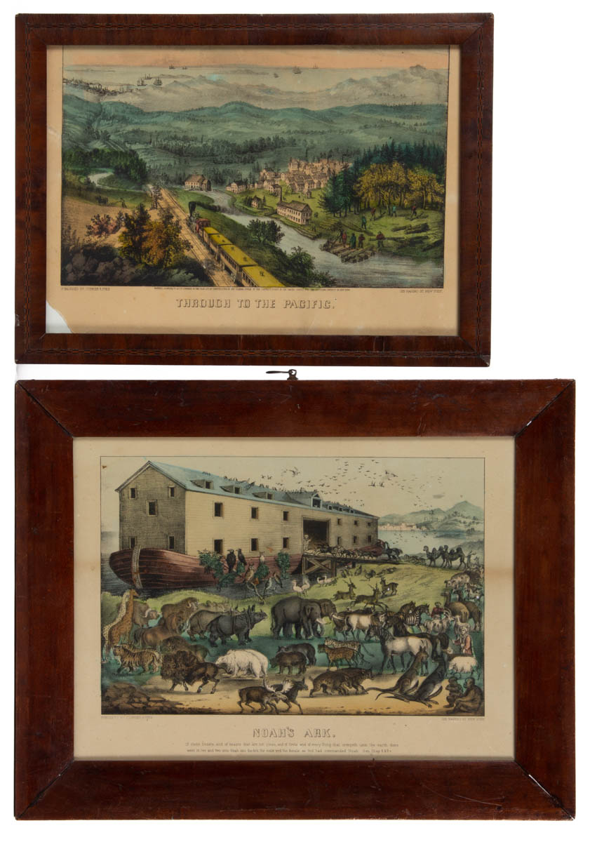 ASSORTED CURRIER & IVES PRINTS, LOT OF TWO