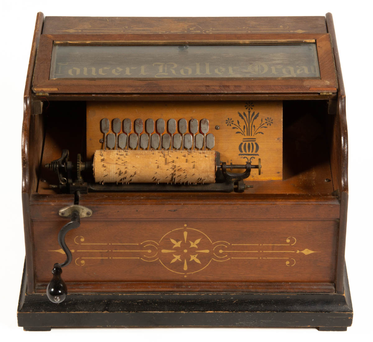 CONCERT ROLLER ORGAN MUSIC BOX WITH CYLINDERS