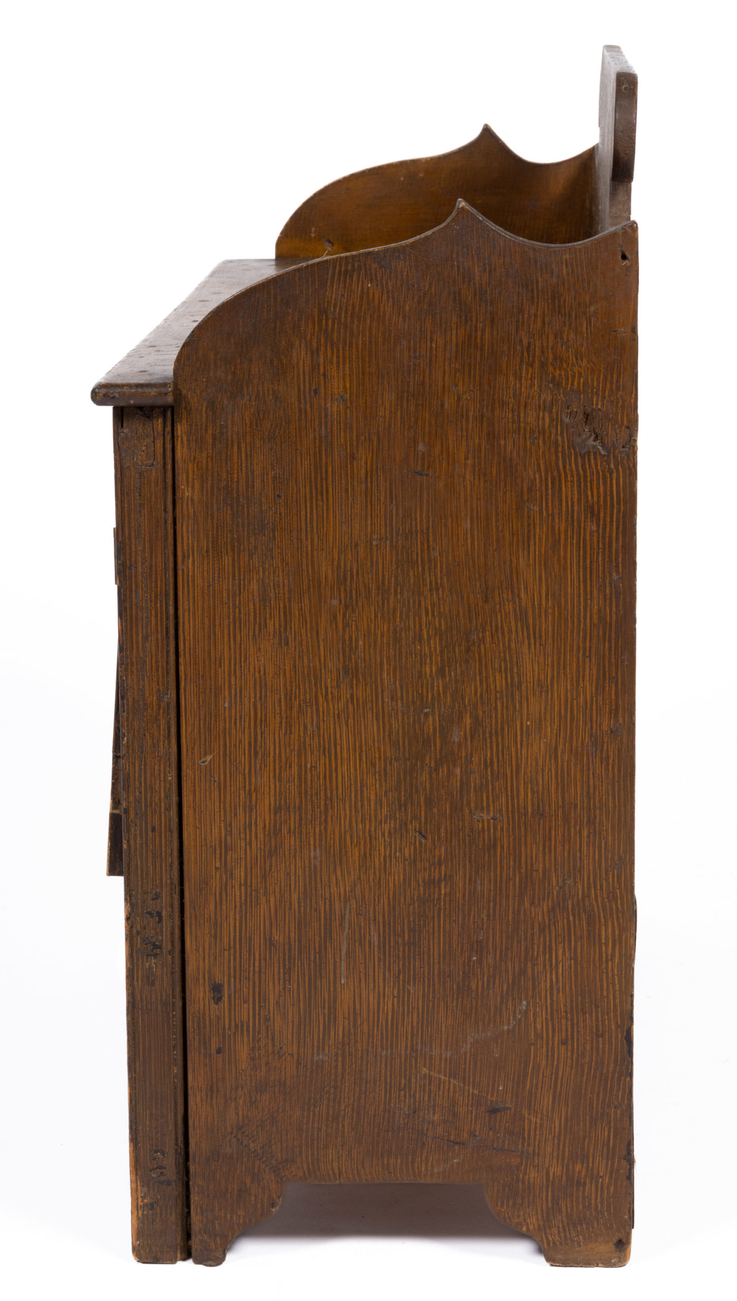 AMERICAN PAINT-DECORATED PINE CHILD’S CUPBOARD,