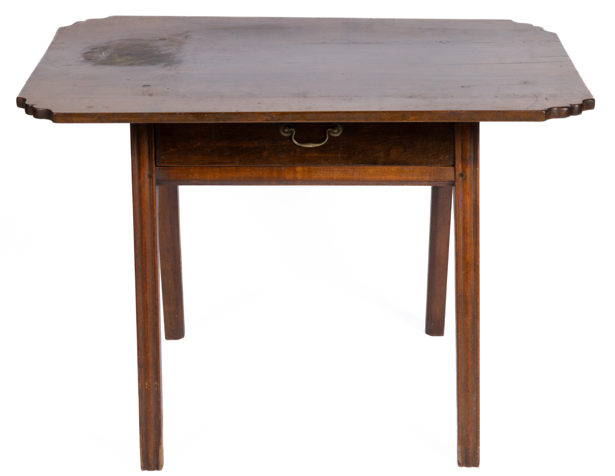 AMERICAN CHIPPENDALE WALNUT STAND TABLE,