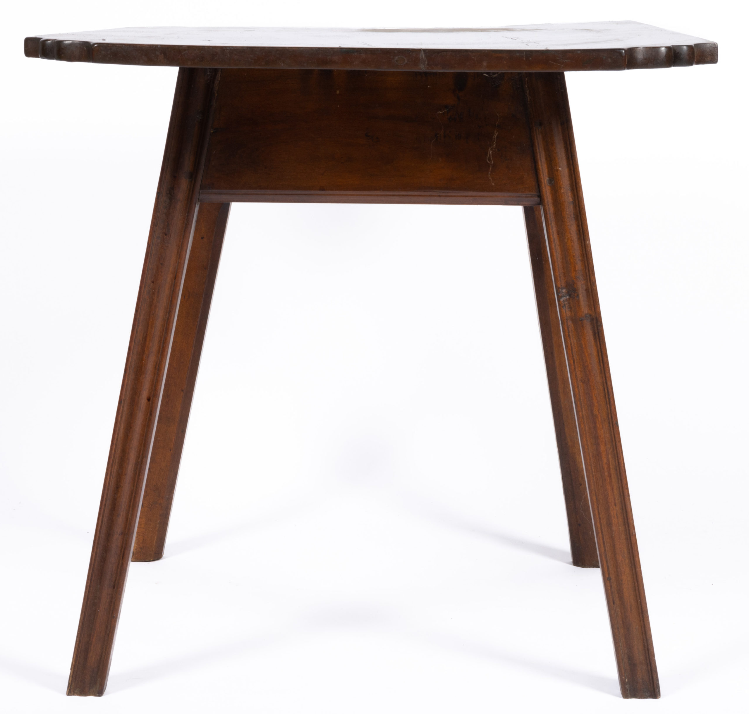 AMERICAN CHIPPENDALE WALNUT STAND TABLE,
