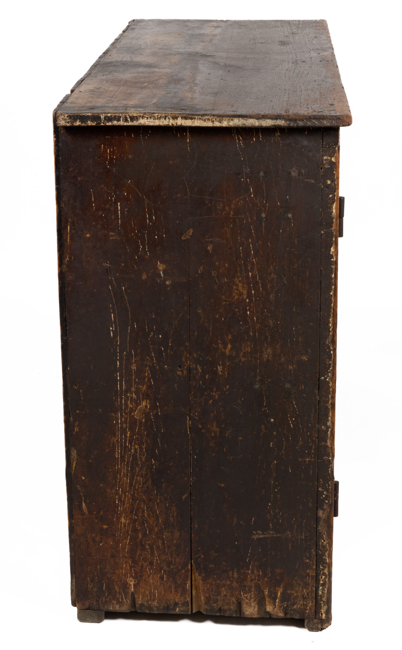 AMERICAN COUNTRY PAINTED PINE CUPBOARD BASE,