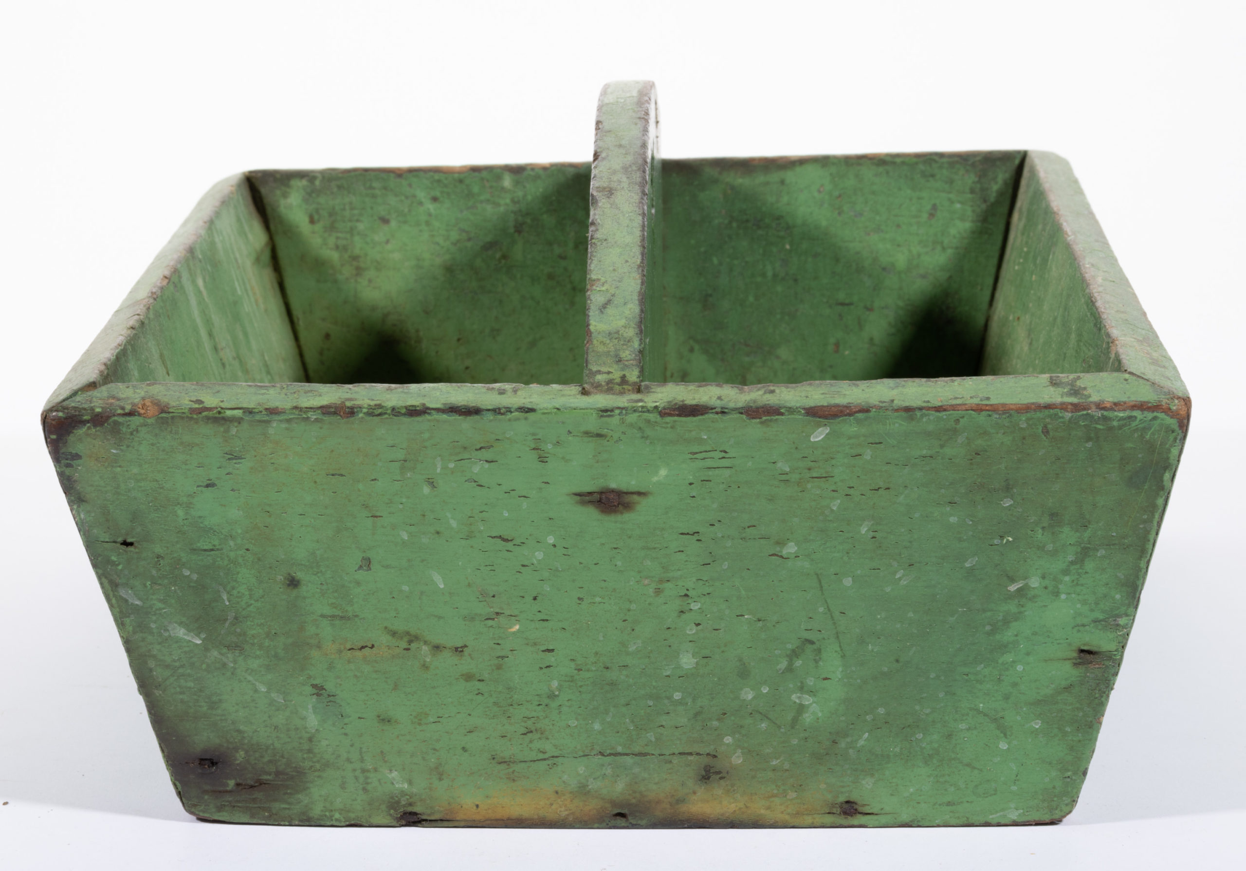 VIRGINIA PAINTED WALNUT KNIFE BOX / TOTE,
