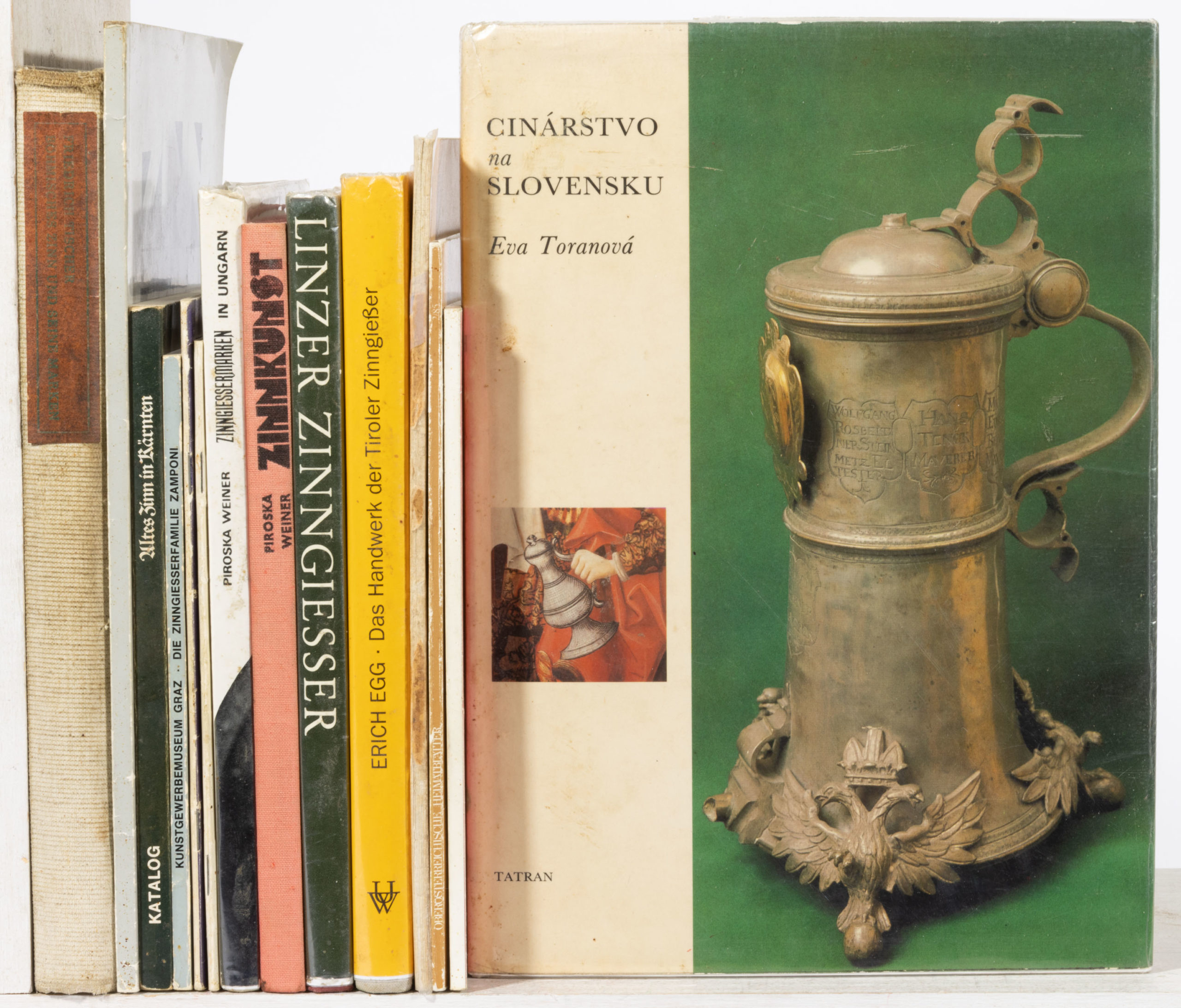 AUSTRO-HUNGARIAN PEWTER REFERENCE VOLUMES, LOT OF 14,