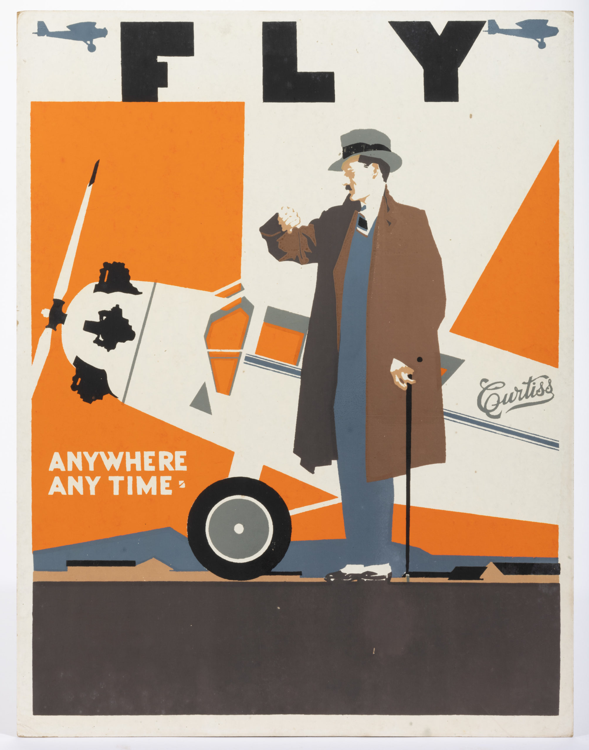 CURTISS AIRPLANE ADVERTISING POSTER,