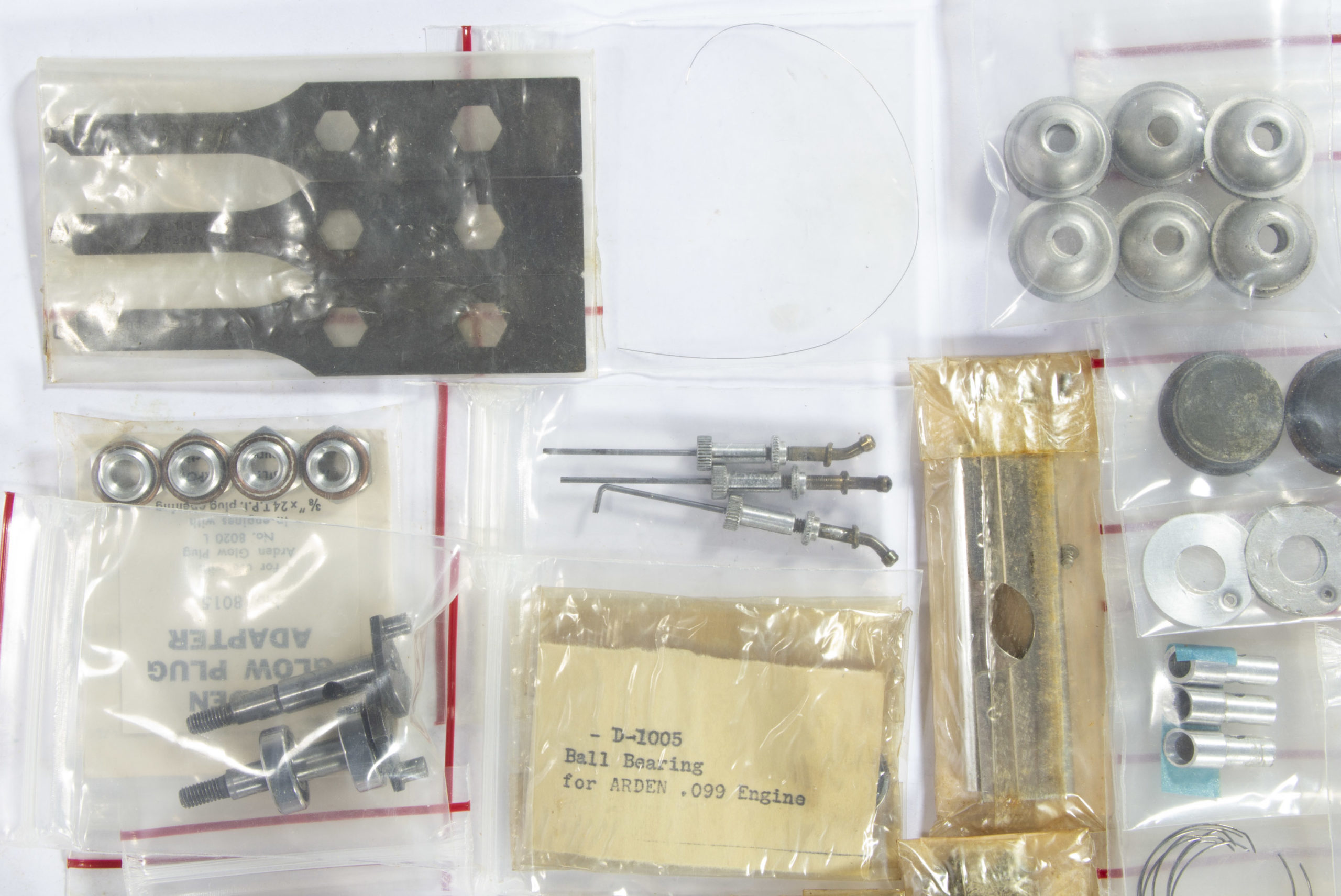 MICRO-BILT INC. ARDEN MODEL NO. 09 AIRPLANE MODEL ENGINES AND PARTS, LOT OF 42,