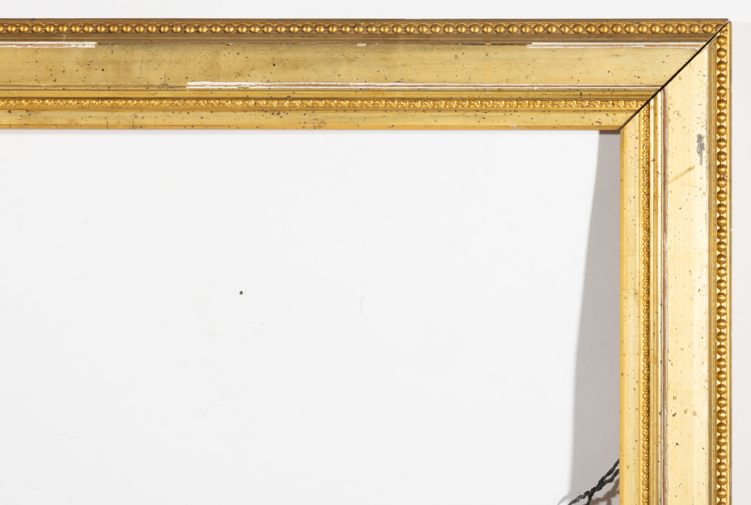 ANTIQUE MOLDED-GILT AND GESSO PICTURE FRAMES, LOT OF THREE,