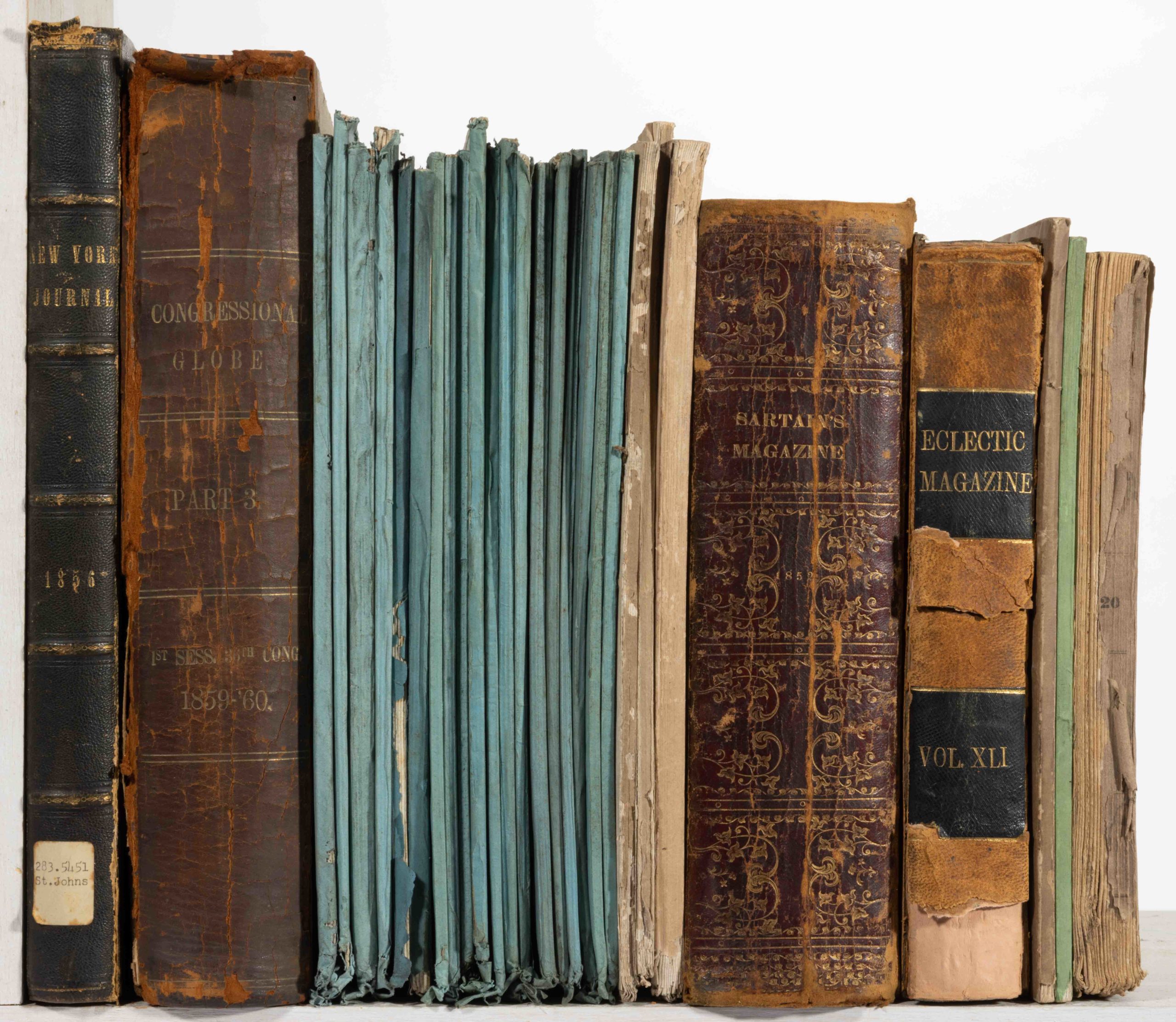 ANTIQUARIAN BOUND AND LOOSE PERIODICALS, LOT OF 29,