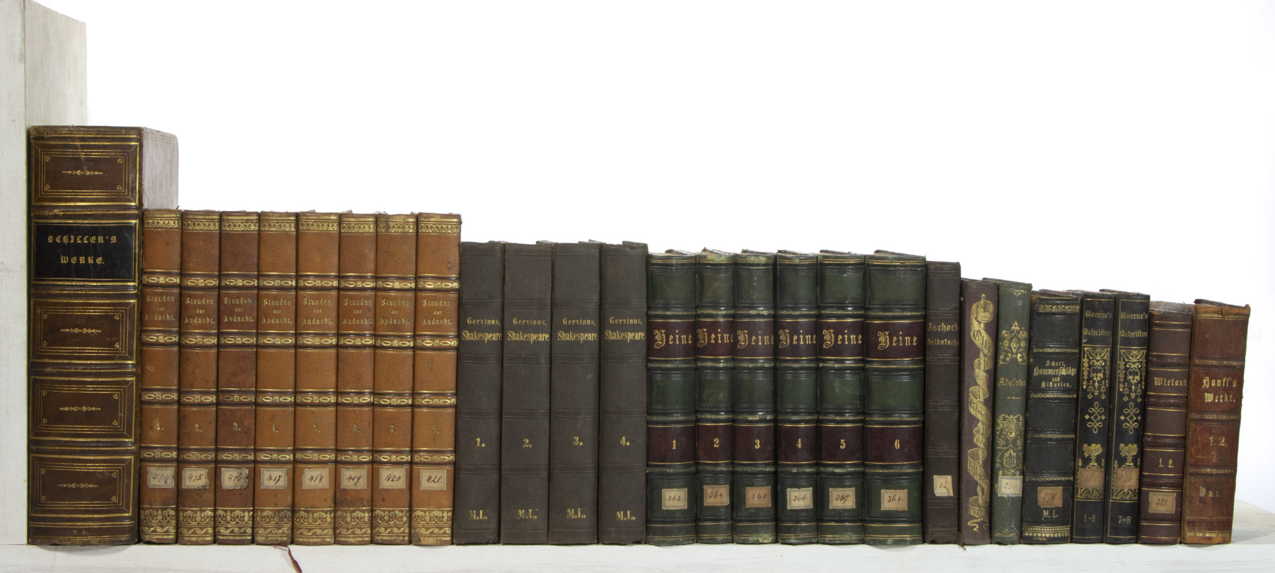 ANTIQUARIAN GERMAN LANGUAGE LITERATURE AND OTHER VOLUMES, LOT OF 27,