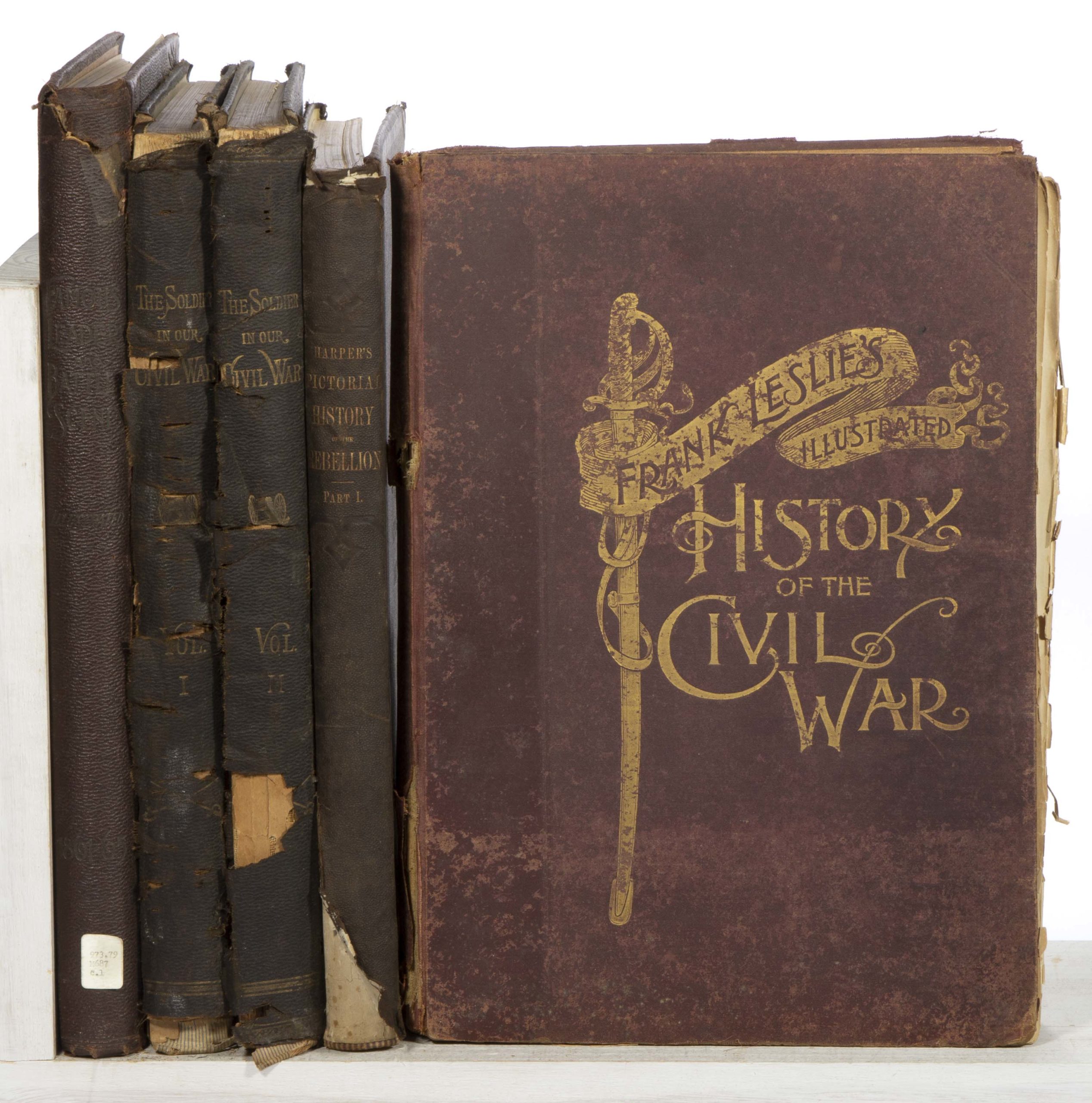ANTIQUARIAN CIVIL WAR VOLUMES, LOT OF FIVE,