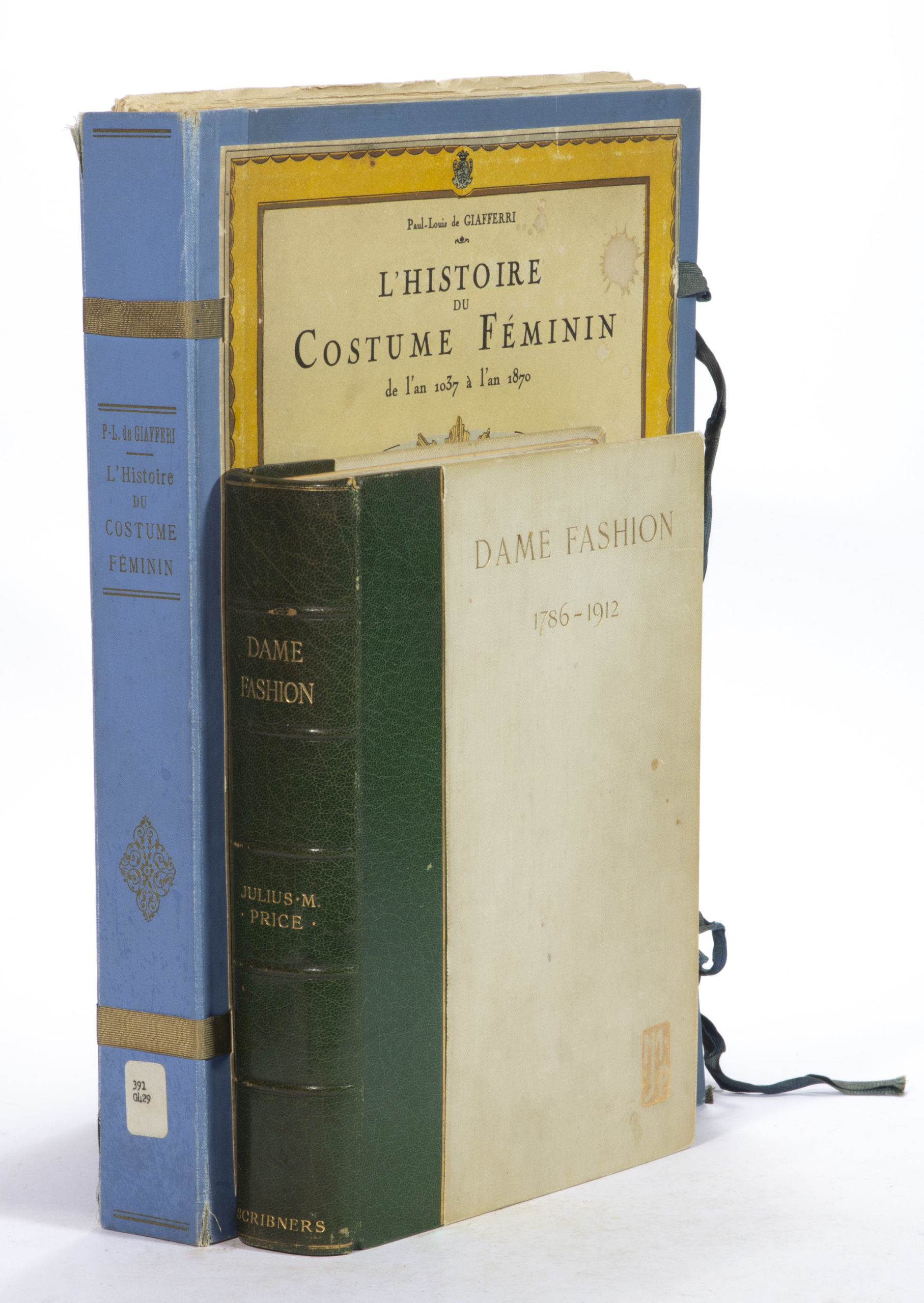 ASSORTED COSTUME / FASHION VOLUMES, LOT OF TWO,