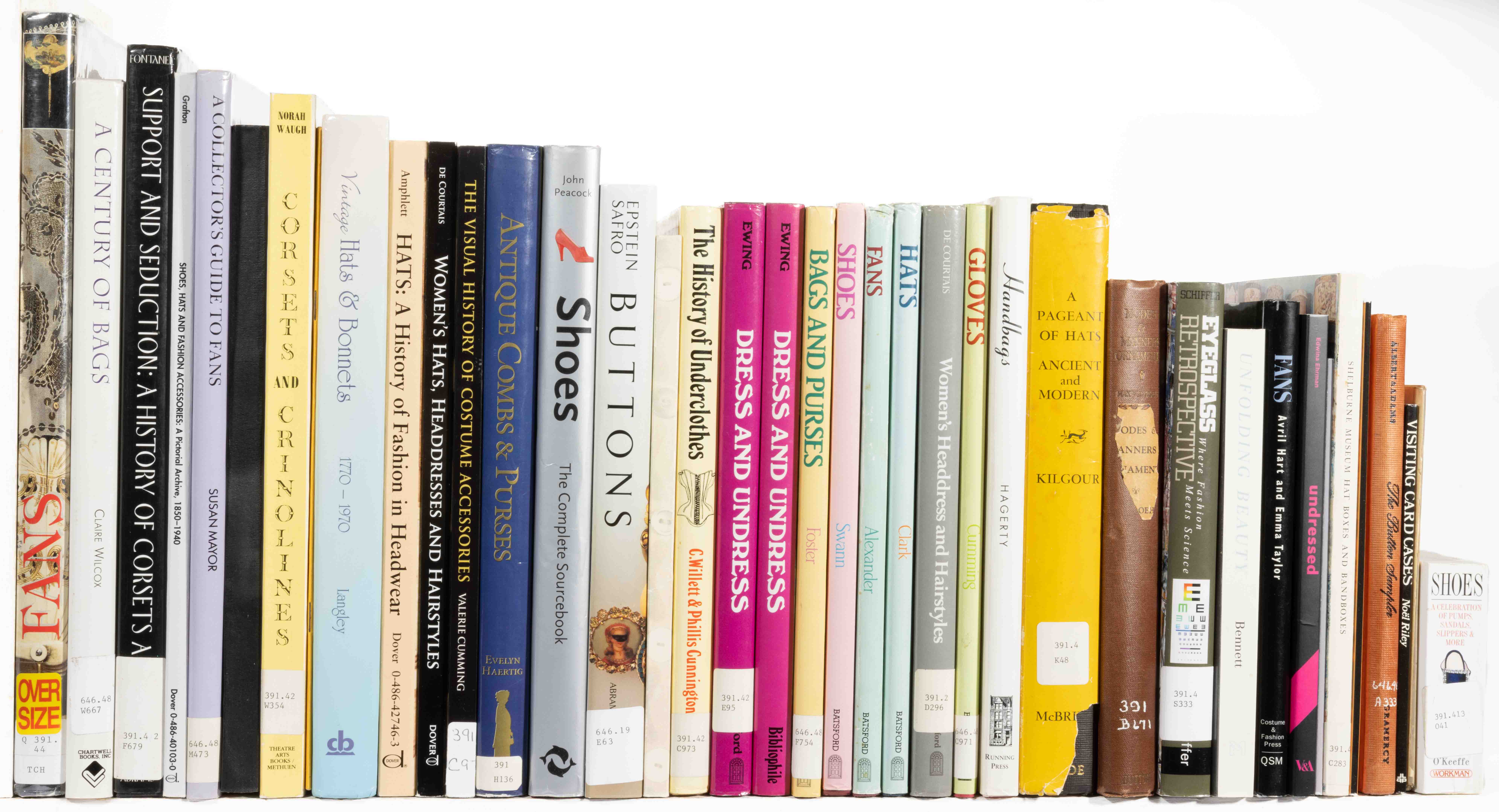 ASSORTED COSTUME / FASHION ACCESSORIES REFERENCE VOLUMES AND PAMPHLETS, LOT OF 41,