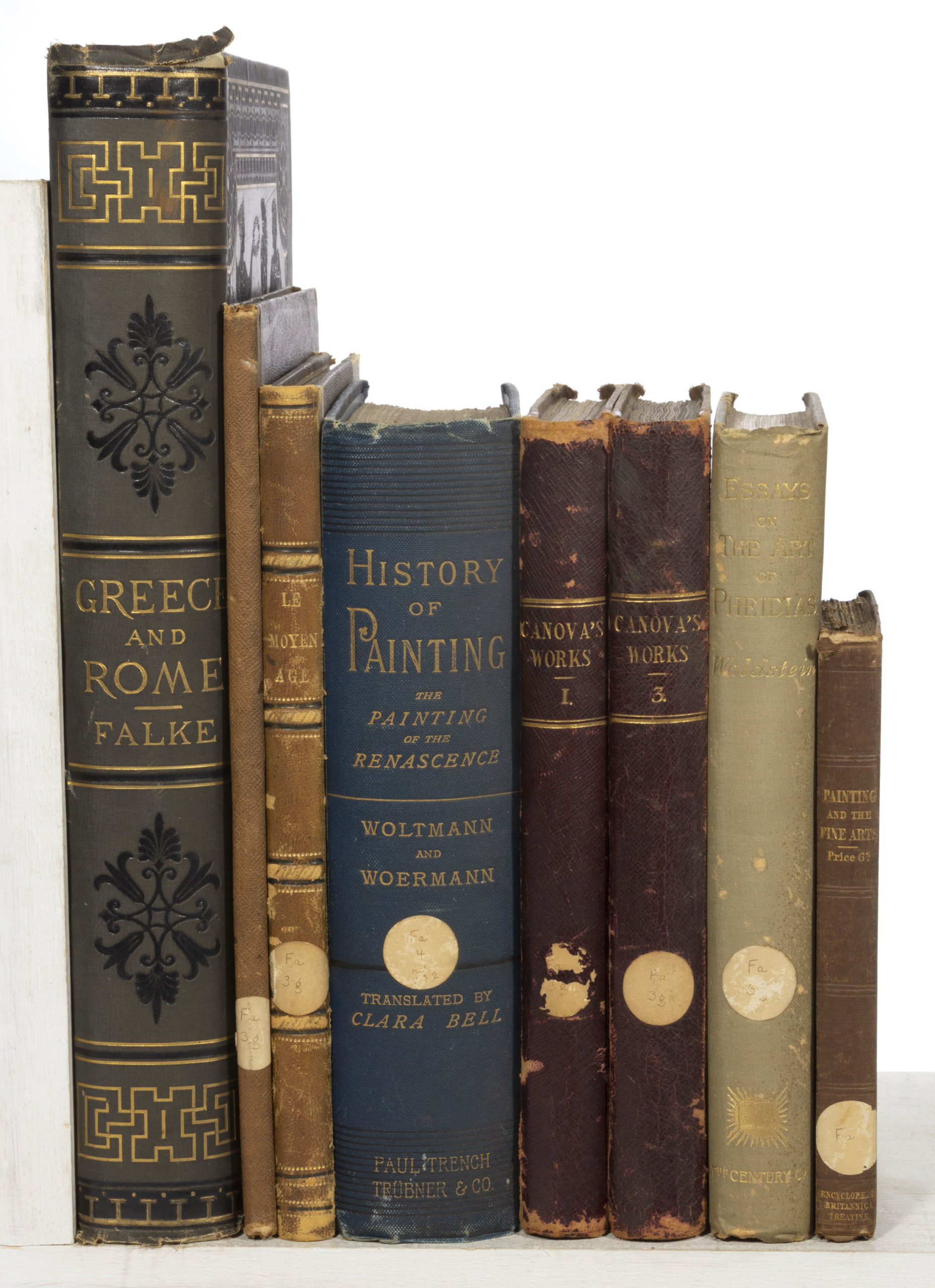 ANTIQUARIAN FINE ART ILLUSTRATED AND OTHER VOLUMES, LOT OF EIGHT,