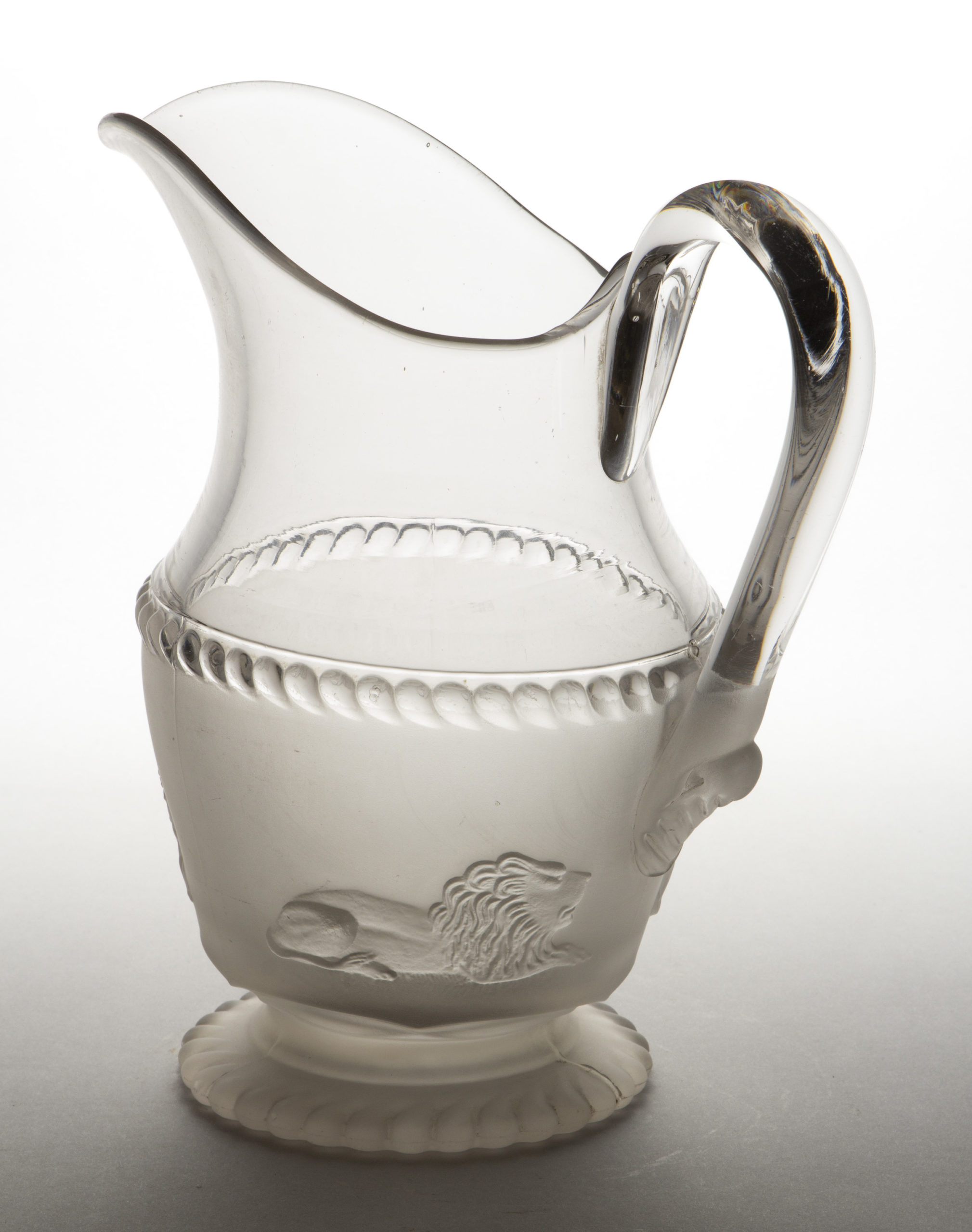 LION – FROSTED WATER PITCHER,