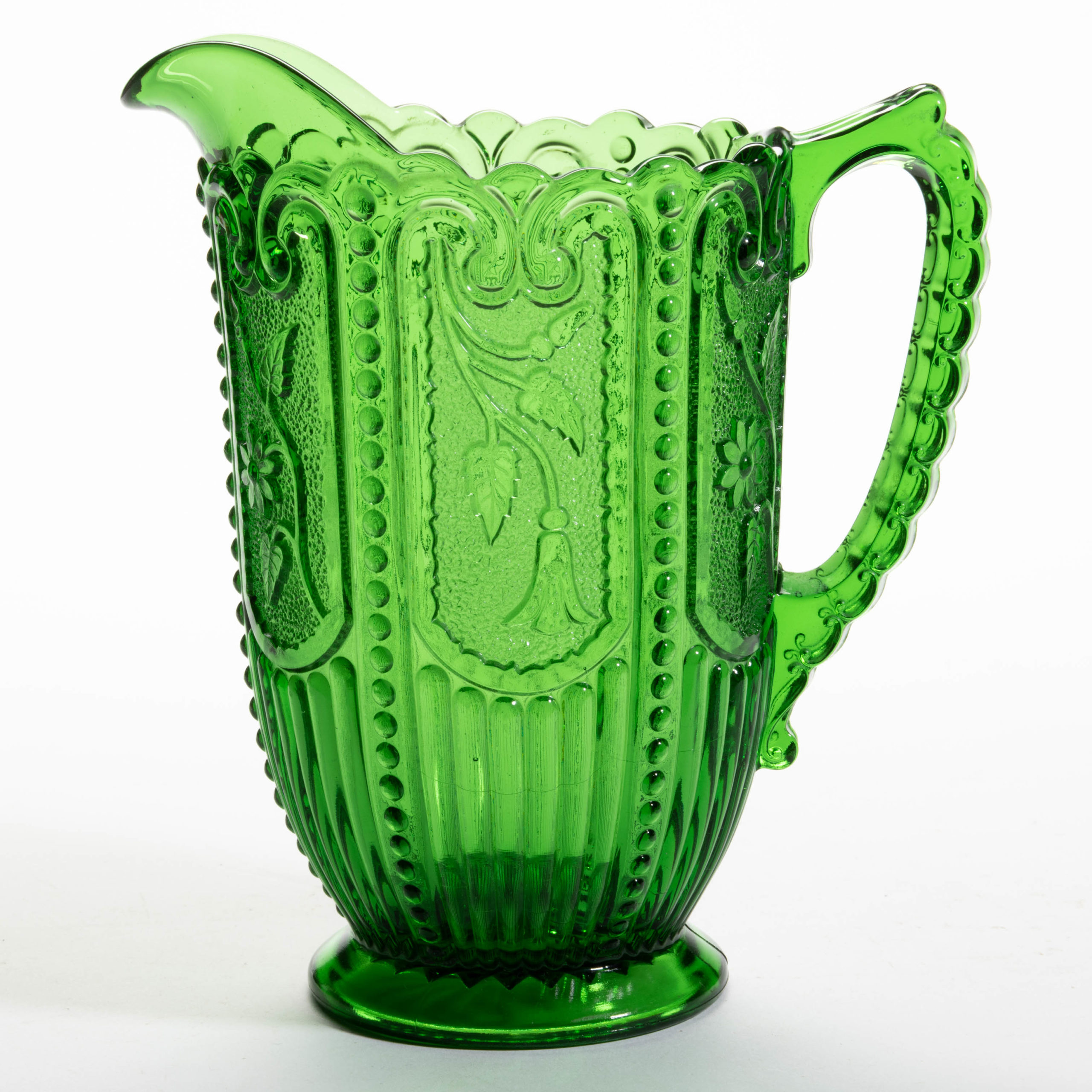 PANELLED FLOWER / MAINE (OMN) MILK PITCHER,