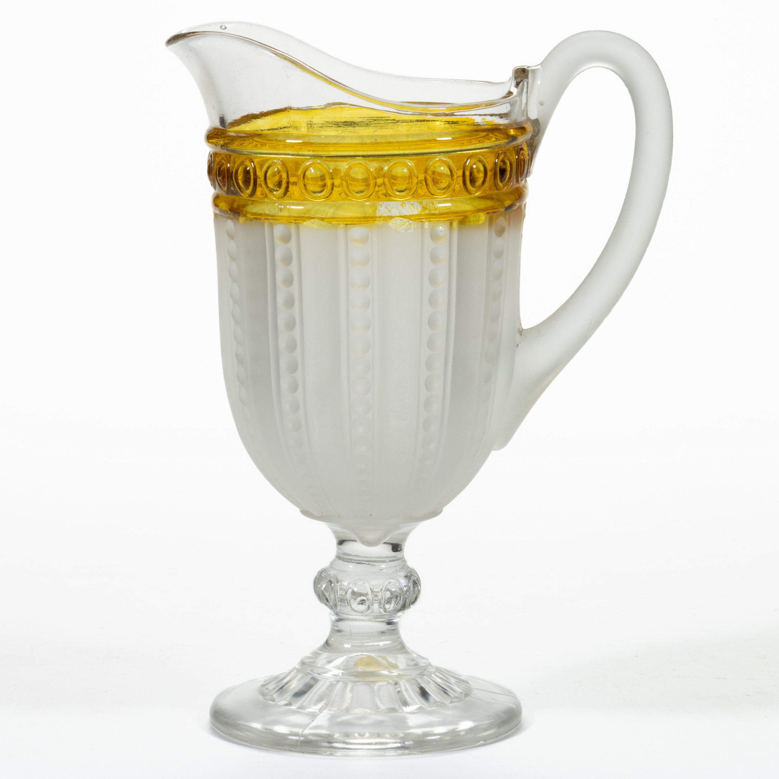 DUNCAN NO. 95 / GONTERMAN – AMBER-STAINED CREAMER,